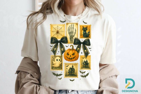 Download Vintage Halloween Stamps PNG, Gothic Png - Halloween Collection
