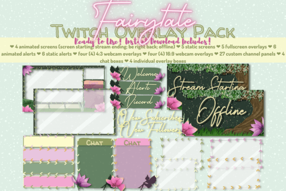 Download Fairytale Twitch Stream Package - Twitch stream Collection
