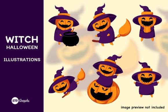 Download 6 Witch Halloween - Character Pack - Halloween Collection