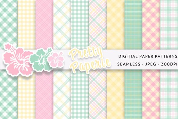 Download 10 Plaid Digital Paper Backgrounds - Premium Resources