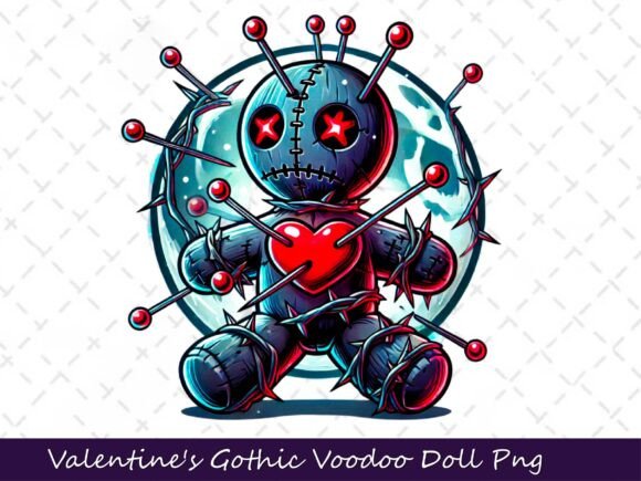 Download Valentine's Gothic Dark Voodoo Doll - Doll Collection