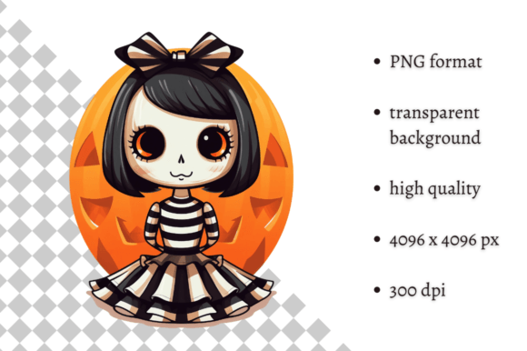 Download Cute Halloween Doll PNG Clipart - Doll Collection