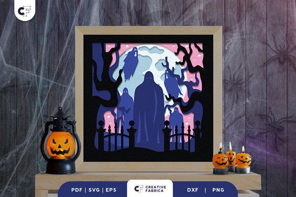 Download Halloween Night Forest 3D Paper Cut - Halloween Collection