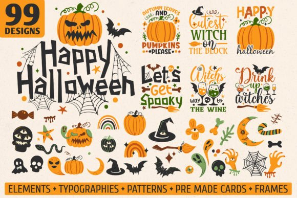 Download Halloween Graphics Bundle SVG, PNG, EPS - Halloween Collection