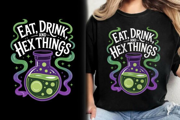 Download Eat Drink and Hex Things Halloween Shirt - Halloween Collection
