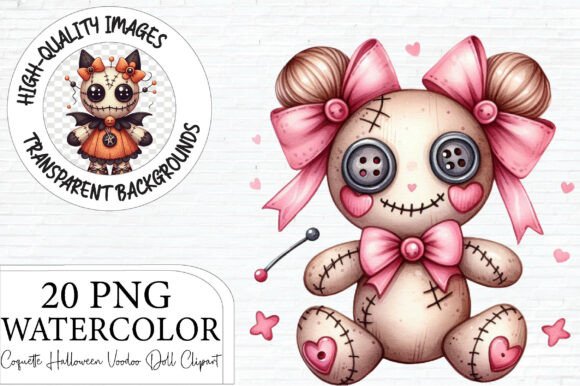 Download Coquette Halloween Voodoo Doll Clipart - Doll Collection
