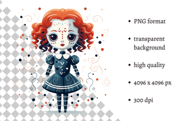 Download Cute Halloween Doll PNG Clipart - Doll Collection