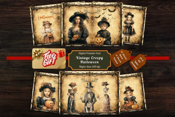 Download Vintage Gothic Creepy Halloween 76 - Halloween Collection