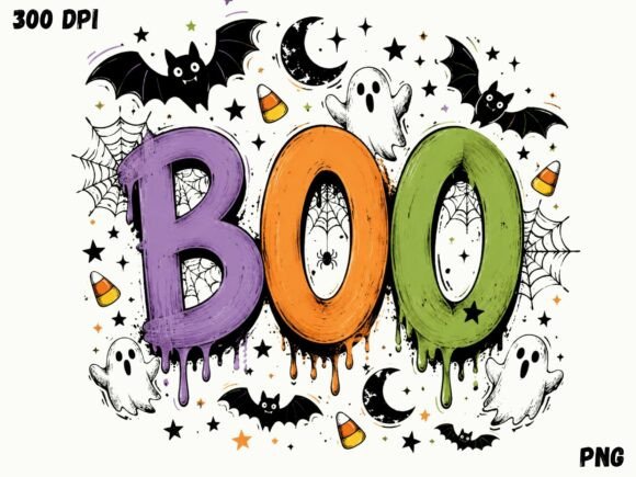 Download Spooky BOO Halloween PNG, Cute Ghost - Halloween Collection