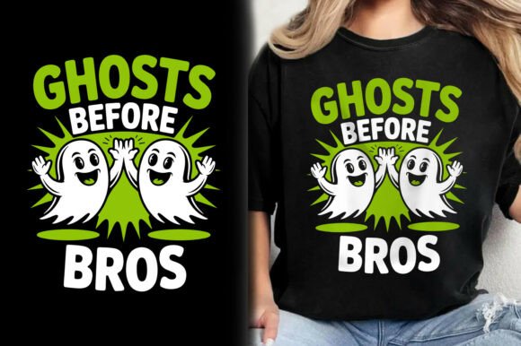 Download Ghosts Before Bros Halloween SVG T-Shirt - Halloween Collection
