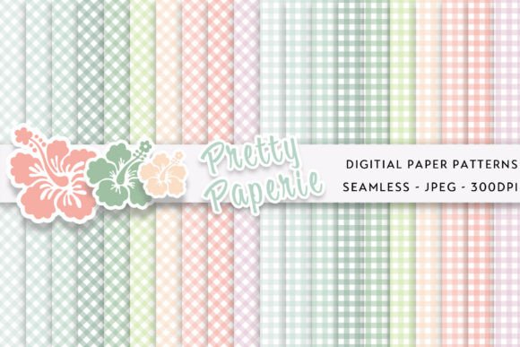 Download 20 Gingham Digital Paper Backgrounds - Premium Resources