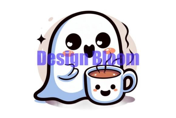 Download Coffee Ghost Halloween Artwork - Halloween Collection