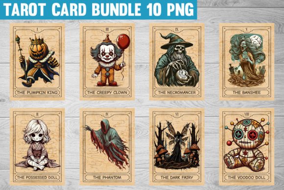 Download Halloween Tarot Card Sublimation Bundle - Halloween Collection