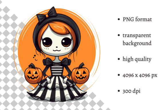 Download Cute Halloween Doll PNG Clipart - Doll Collection