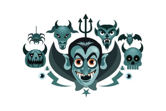 Download Set of Halloween Graphics Spooky Vector - Halloween Collection