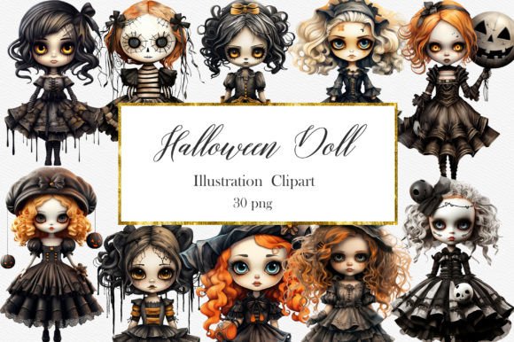 Download Halloween Doll Clipart - Doll Collection