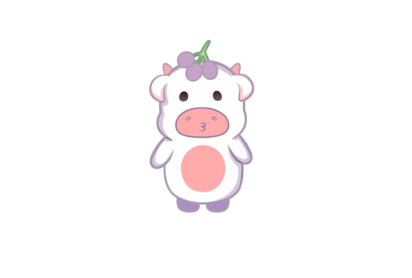Download Cute Face Cow Doll Illustration - Doll Collection